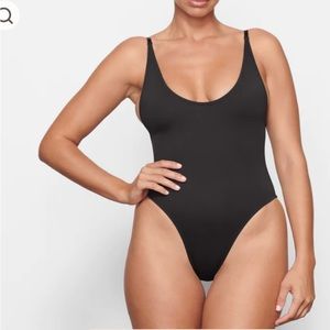 *White* Skims Kim K. 1 piece Bathing suit, large, NWT, white